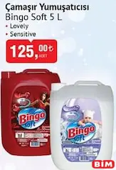 BİNGO SOFT ÇAMAŞIR YUMUŞATICISI 5 L